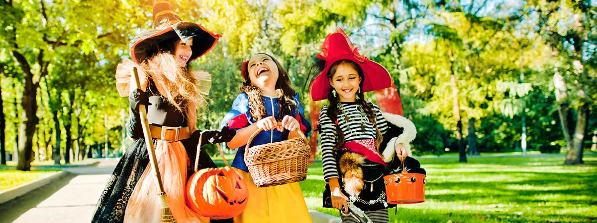 Children on Halloween